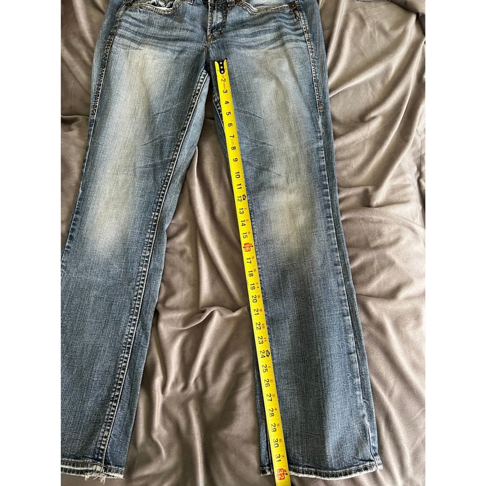 Silver Jeans Lola Mid Rise Bootcut Jeans Medium Wash Size 14 L33 LONG - Picture 10 of 12